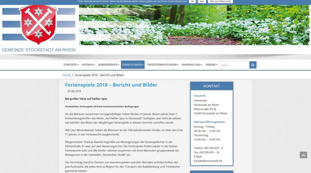 homepage gemeinde stockstadt