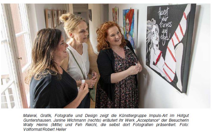 190603 ried echo künstlergruppe impuls art eröffnet schau in guntershausen
