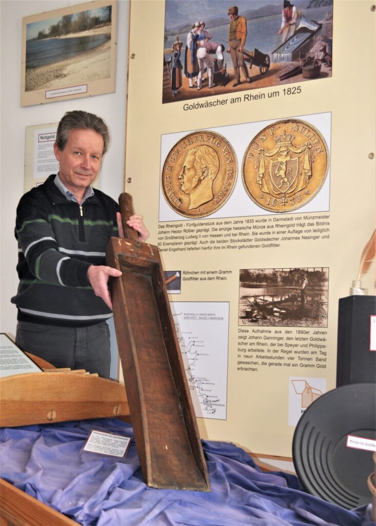 Aus dem Stockstädter Museum - Die Schaufel der Goldwäscher gold